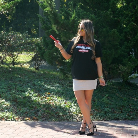 Black Suede Studded Pumps - Picture 7 of 17